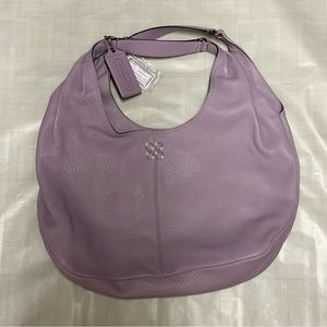 NWT Vintage Lavender Leather Coach Hobo Handbag